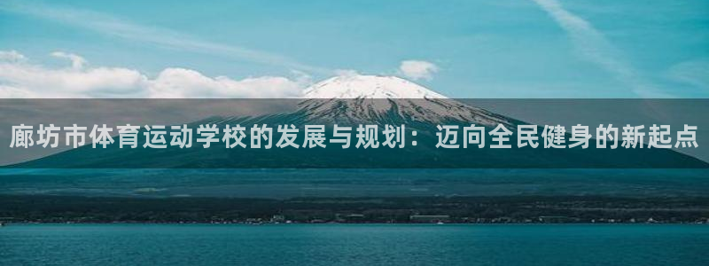 3377体育官方正版app新能源:廊坊市体育运动学校的发展与